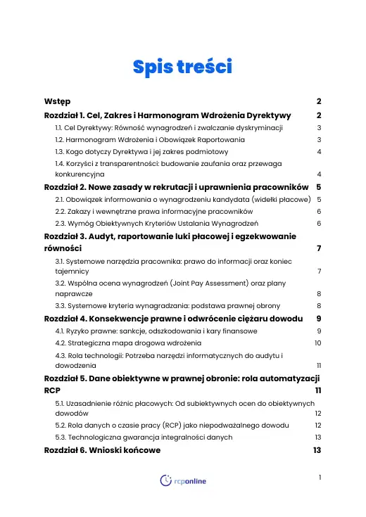 Strona 2 e-booka „Jawność wynagrodzeń 2026: Pobierz pełny przewodnik po Dyrektywie 2023/970” (fragment)