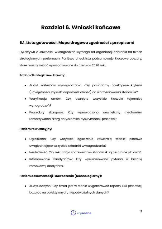 Strona 18 e-booka „Jawność wynagrodzeń 2026: Pobierz pełny przewodnik po Dyrektywie 2023/970” (fragment)