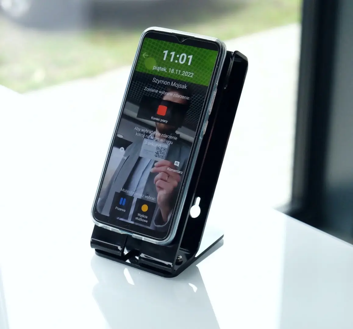 Automatyczne sugerowanie zdarzeń na rejestratorze czasu pracy