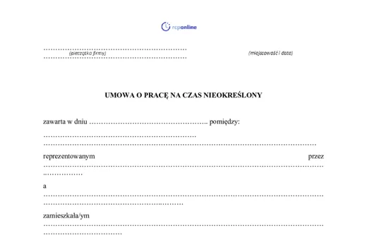 Umowa o pracę - darmowy wzór do pobrania